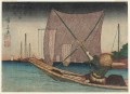 La pesca de morrallas en la bahía de Tsukuda 1830 Keisai Eisen japonés